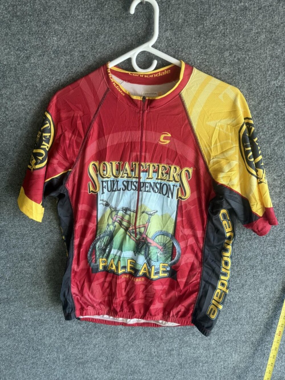 Cannondale Squatters Pale Ale Cycling Jersey Mens Large Multicolor Full Zip